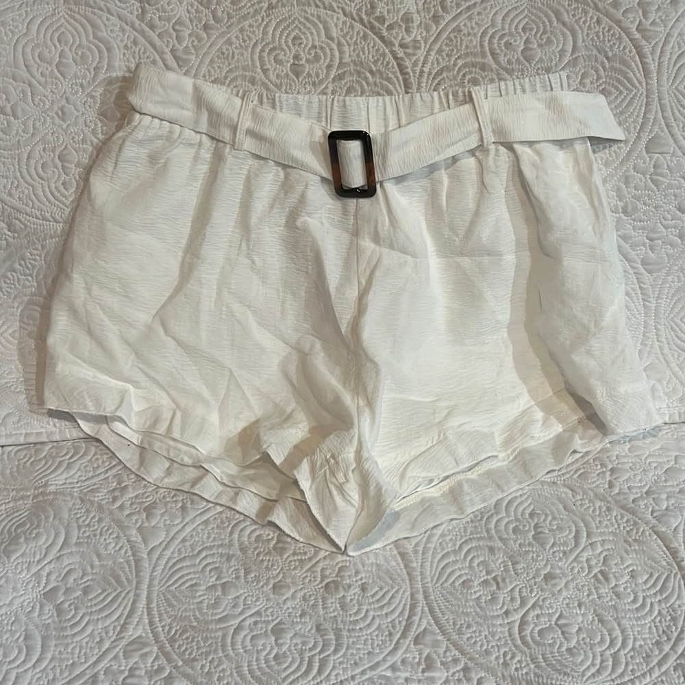 Cider belted‎ shorts, size large, NWT